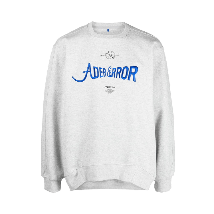 Ader Error Logo Print Sweatshirt "Grey"