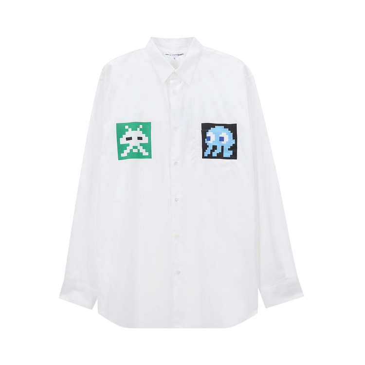 Comme des Garçons SHIRT Invader Print Shirt "White"