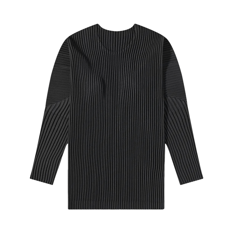 Homme Plissé Issey Miyake Basic Long-Sleeve T-Shirt "Black"