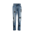 Palm Angels Logo Patch Classic 5 Pocket Jeans "Blue/Black"
