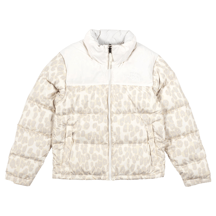 The North Face Print Nuptse Down Jacket "Sand/Ivory"