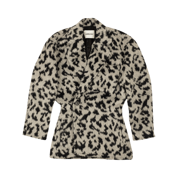 Ambush Double Breasted Wool Blazer "Grey/Black"