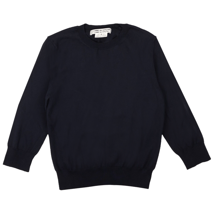 Comme des Garçons Crewneck Pullover Sweater "Navy"