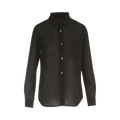 Comme des Garçons Semi Sheer Button Down Shirt "Black"