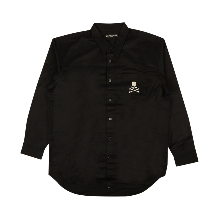 Mastermind Embroidered Motif Long-Sleeve Shirt "Black"