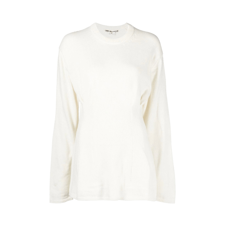 Comme des Garçons Peplum Crewneck Sweater "Off White"