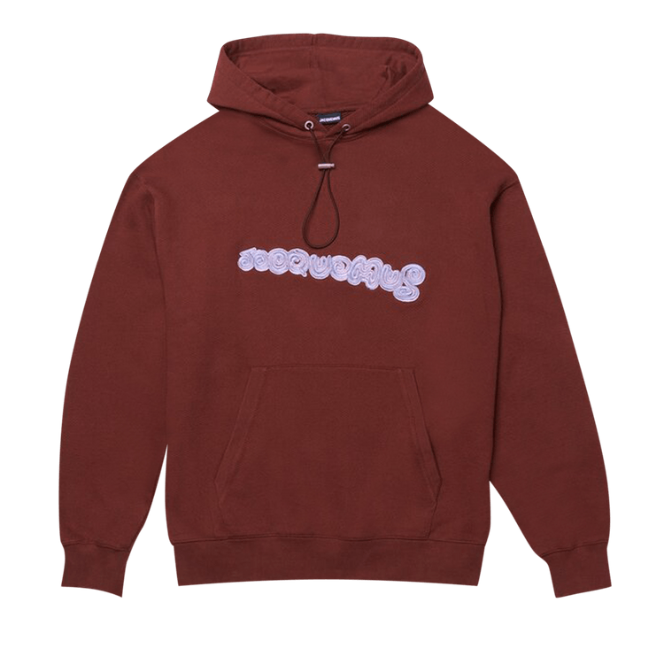 Jacquemus Le Sweatshirt Spirale Logo Hoodie "Brown"