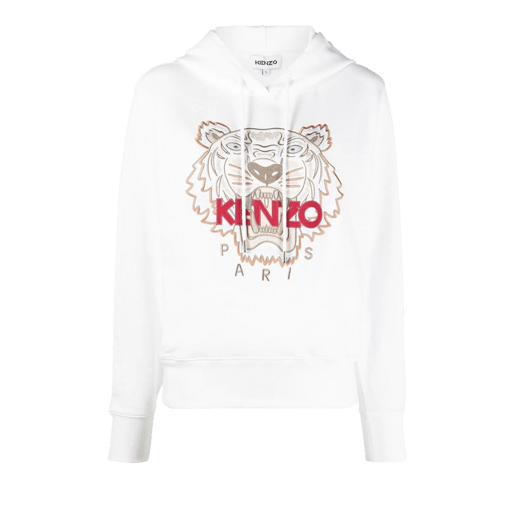 Kenzo Tiger Hooded Sweatshirt "White"
