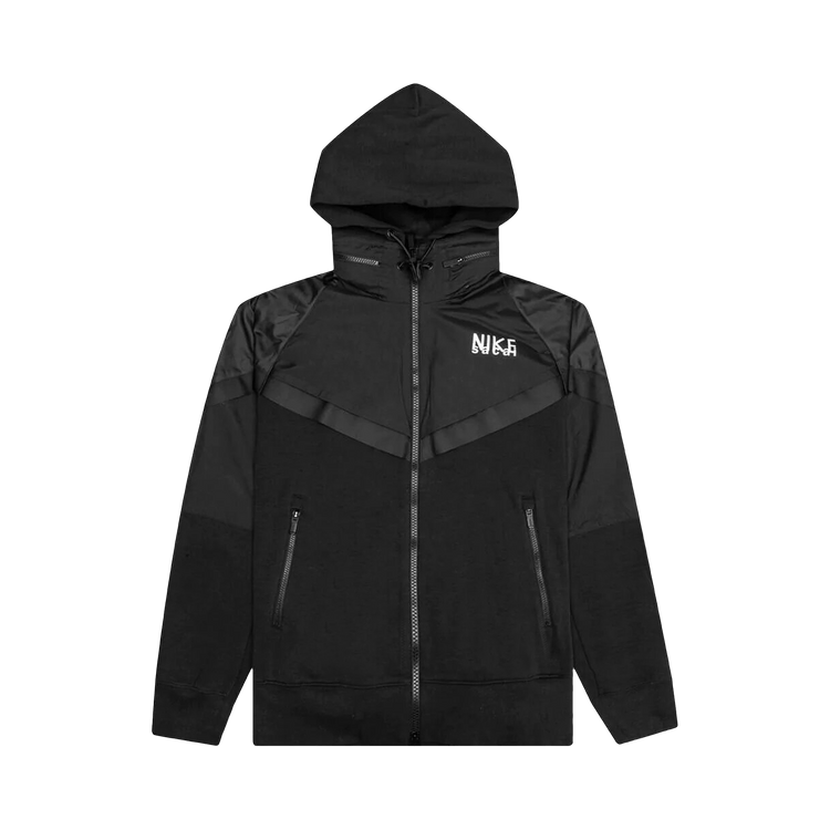 Nike x Sacai Full Zip Hoodie "Black"