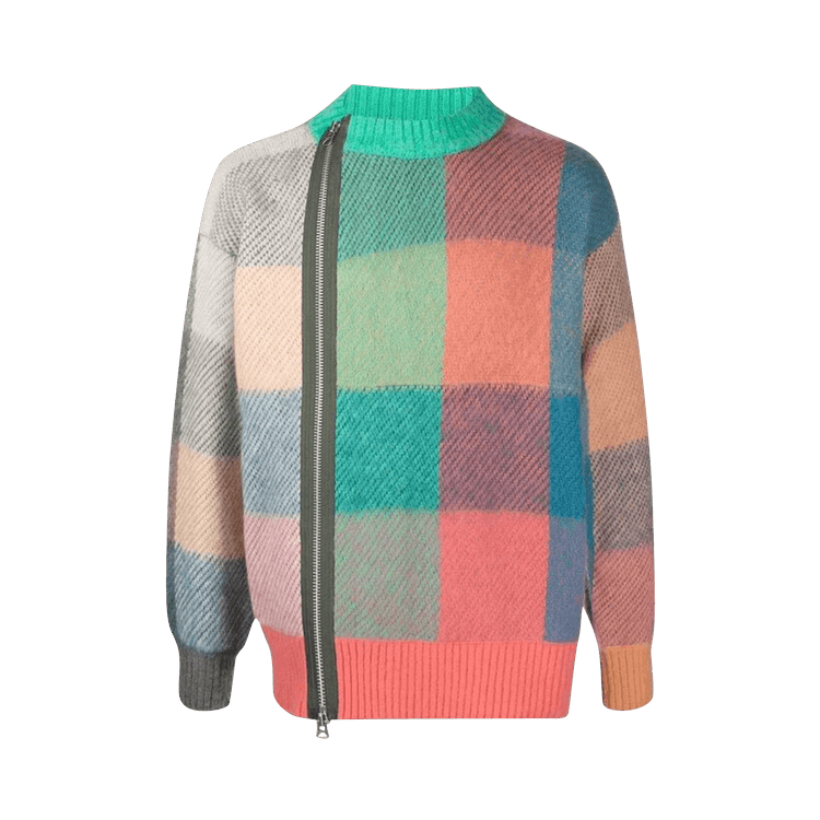 Sacai Plaid Knit Sweater "Multicolor"