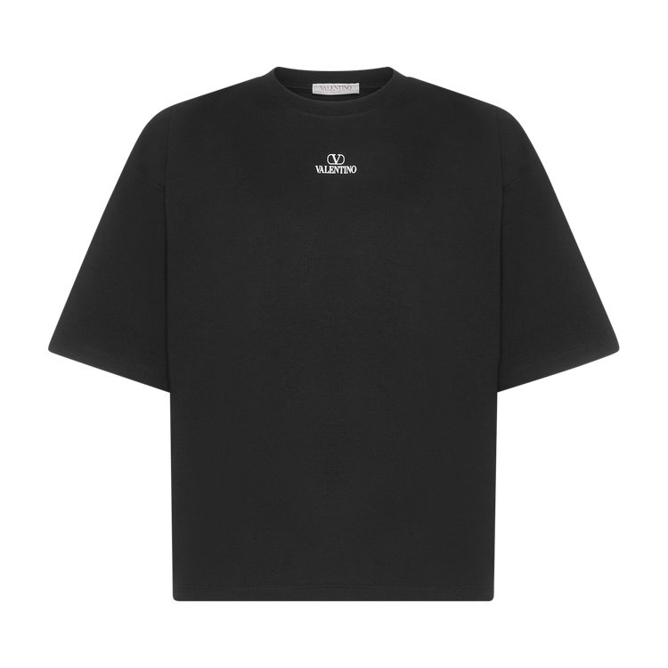 Valentino Logo Printed Crewneck T-Shirt "Black"