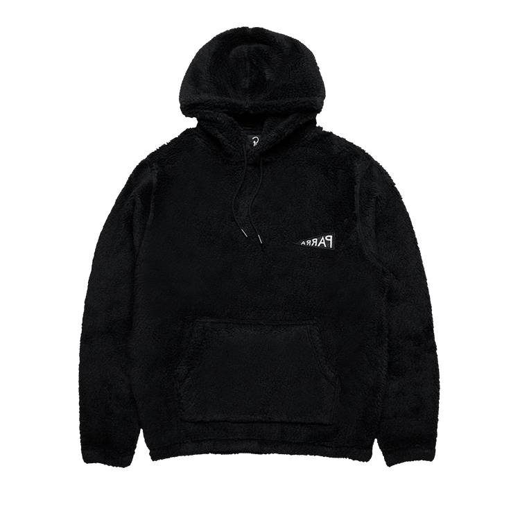 Parra Mirrored Flag Logo Polar Fleece Hooded Pullover "Black"
