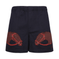 Bode Pony Applique Shorts "Midnight"