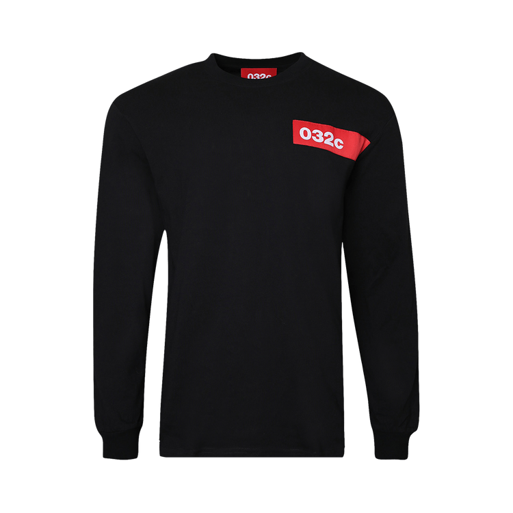 032C Taped Long-Sleeve Tee "Black"