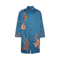 Bode Bell Flower Coat "Blue/Multicolor"