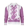 Bode Inverse Acorn Long-Sleeve Shirt "Purple White"