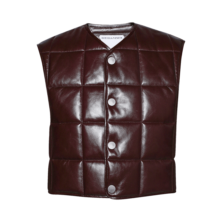 Bottega Veneta Padded Vest "Oxblood"