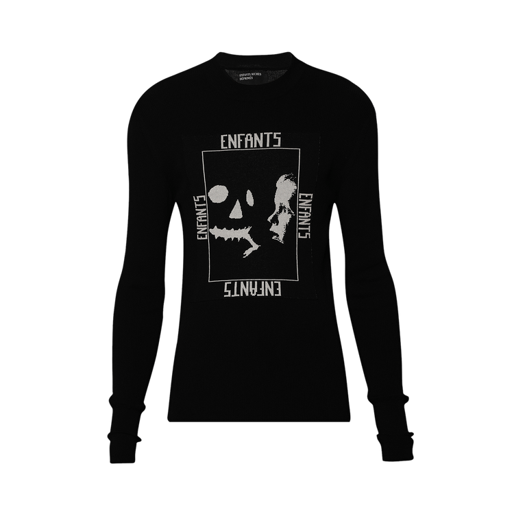 Enfants Riches Déprimés Halloween Knit Thermal Long-Sleeve T-Shirt "Navy/White"