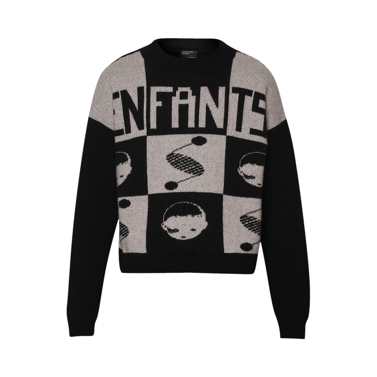 Enfants Riches Déprimés Enfants Logo Check Sweater "Black/White"