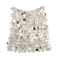 Rabanne Mirror Discs Mini Skirt "Silver"