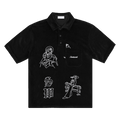 Saintwoods Velour Polo "Black"
