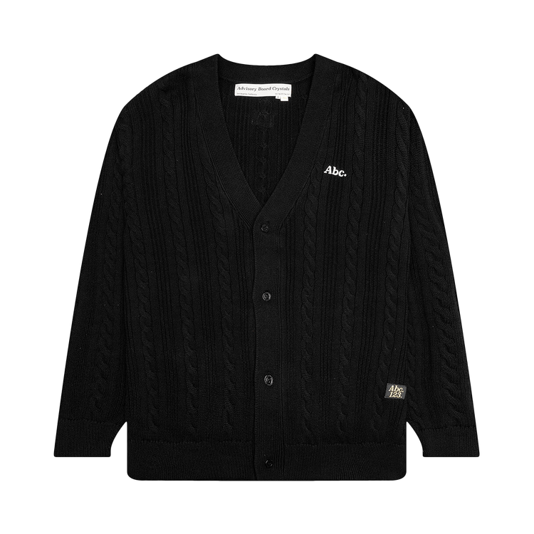 Advisory Board Crystals Cableknit Cardigan "Anthracite Black"