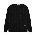 Advisory Board Crystals Cableknit Crewneck "Antracite Black"