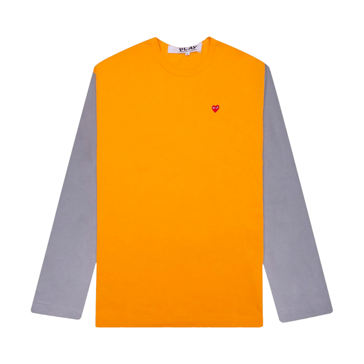 Comme des Garçons PLAY Bi-Color T-Shirt "Yellow/Grey"