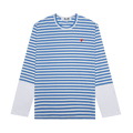 Comme des Garçons PLAY Stripe T-Shirt "Blue"