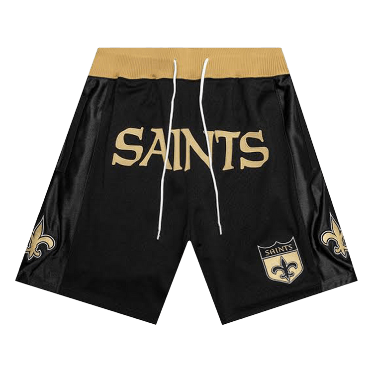 Just Don NFL Throwback Saints Shorts "Black"