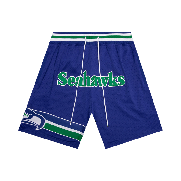 Just Don NFL Throwback Seahawks Shorts "Royal Blue"