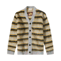 Marni V-Neck Mohair Stripe Cardigan "Multicolor"