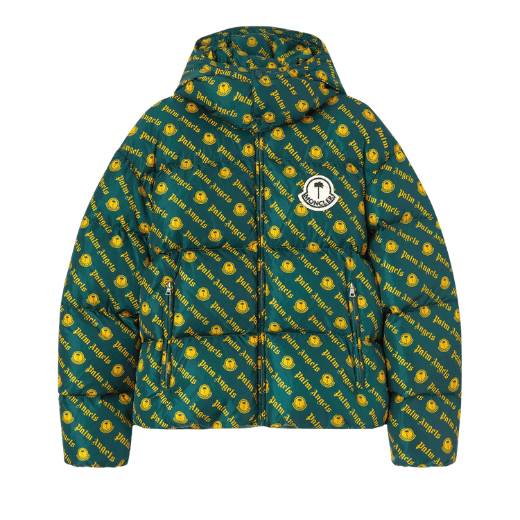 Moncler x Palm Angels Thompson Short Down Jacket "Dark Green"