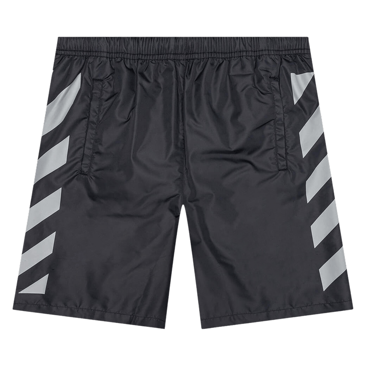 Off-White Diag Surfer Swimshorts "Black/Black"
