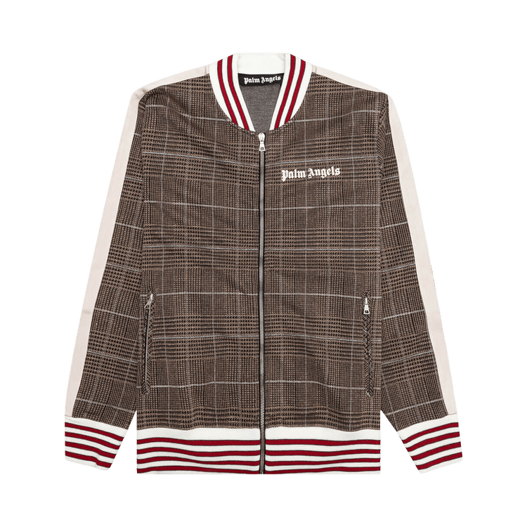 Palm Angels Bomber Track Jacket "Brown/Off White"