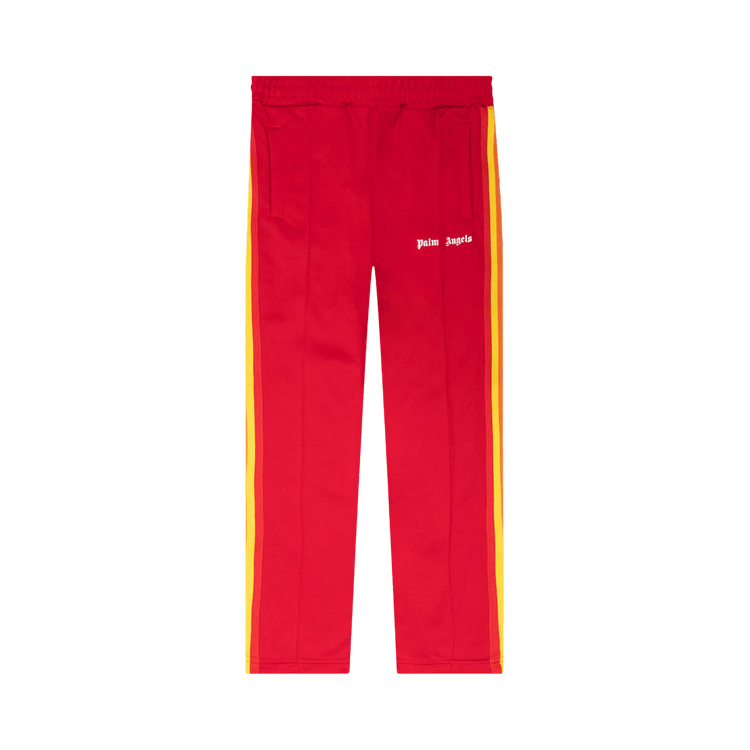Palm Angels Kids Logo Rainbow Track Pant "Red/White"