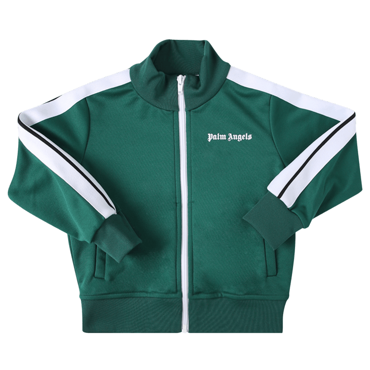 Palm Angels Kids Track Jacket "Green/White"