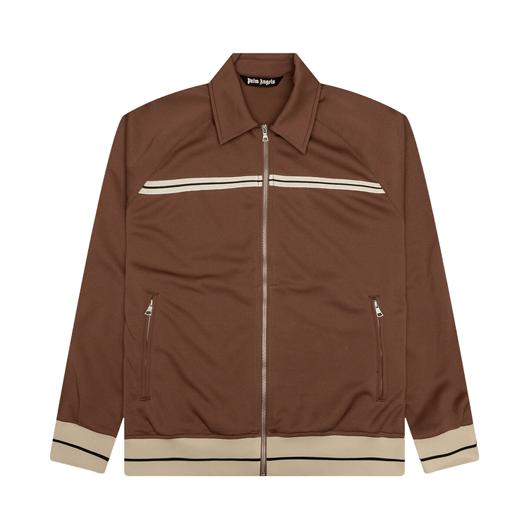 Palm Angels Mini Tape Track Jacket "Brown/Off White"