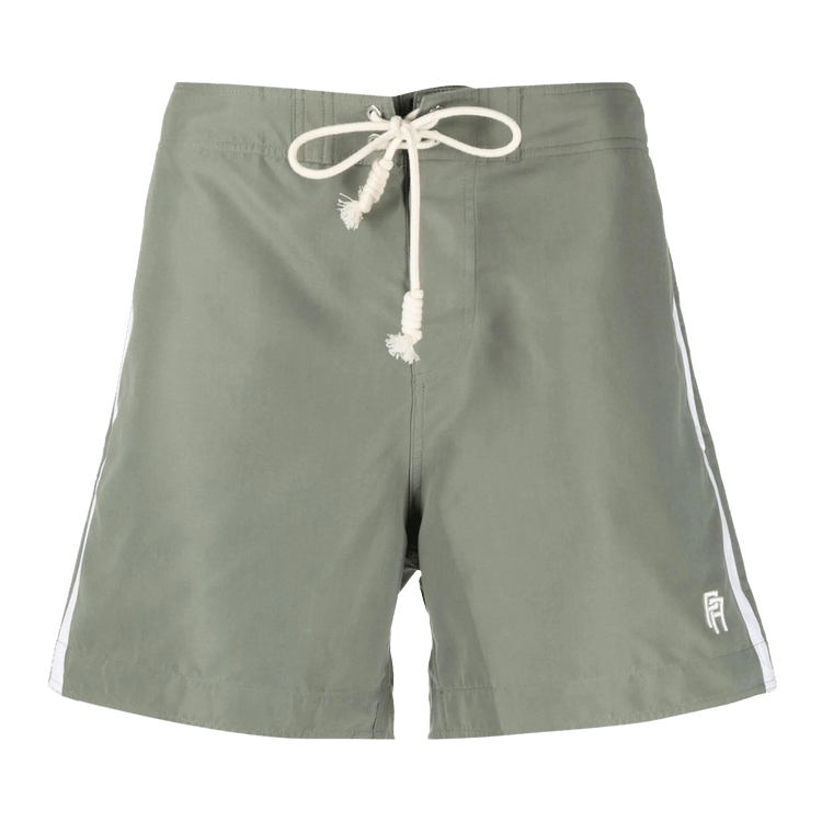 Palm Angels Monogram Swimshort "Mlitary/White"