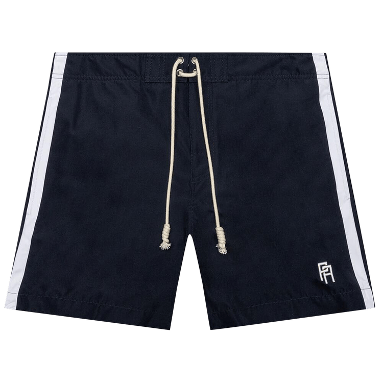 Palm Angels Monogram Swimshort "Navy Blue/White"