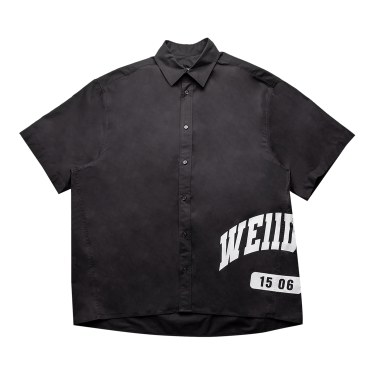 We11done Side Logo Short-Sleeve Shirt "Black"