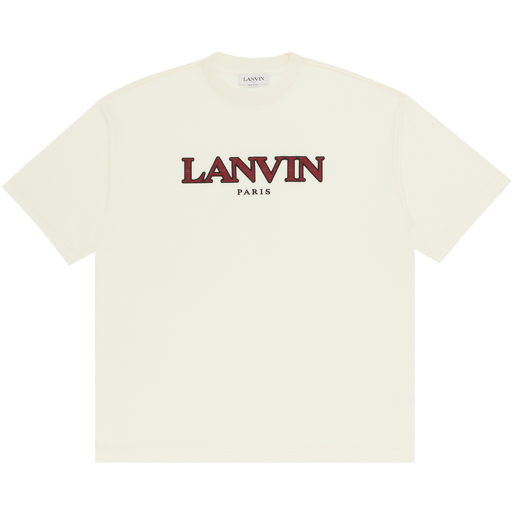 Lanvin Curb Oversized Fit Tee "Cream"