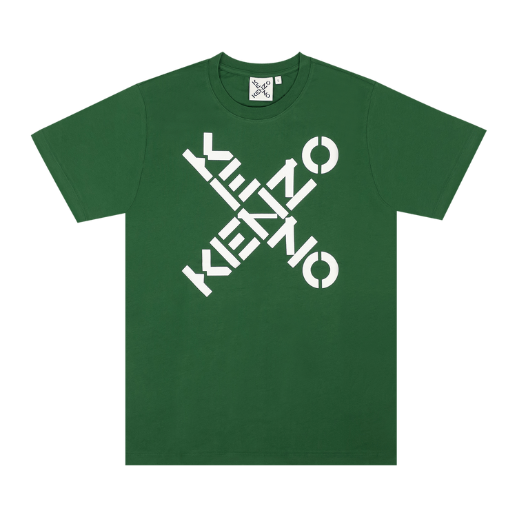 Kenzo Big X Logo Short-Sleeve T-Shirt "Green"