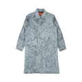 Who Decides War Four Horsemen Denim Trench Coat "Blue"