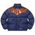 Supreme Glitter Yoke Down Puffer Jacket "Navy"