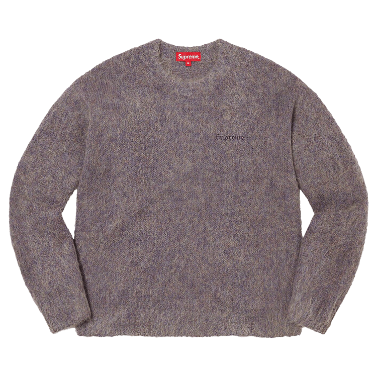 Supreme Mohair Sweater "Purple Melange"