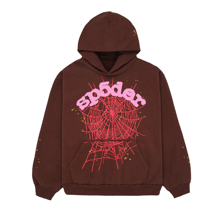 Sp5der Web Hoodie "Brown"