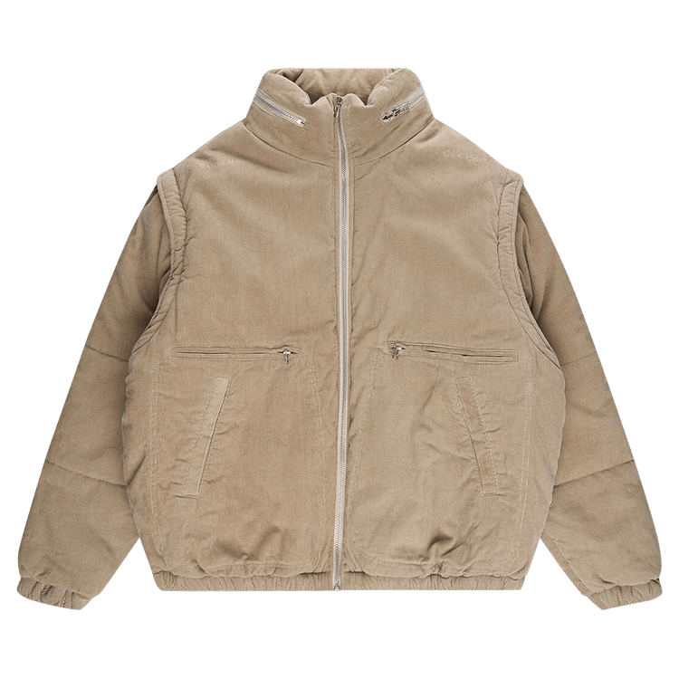 Cav Empt Detach-Sleeve Cord Bomber Jacket "Beige"