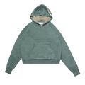 Rhude Script Logo Knit Hoodie "Ivory/Sage"