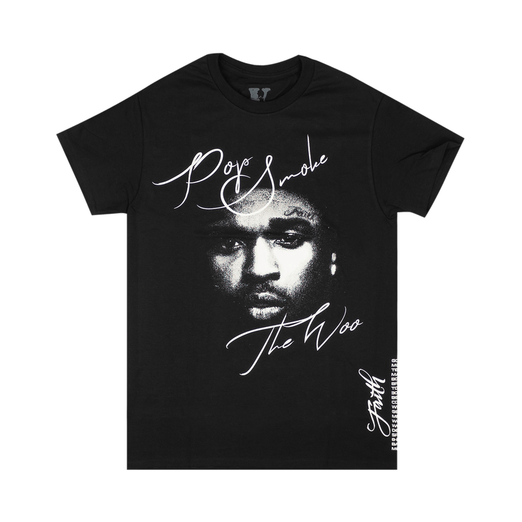 Vlone x Pop Smoke Faith T-Shirt "Black"